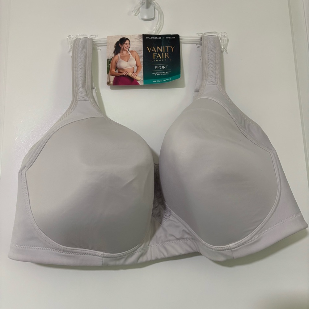 Vanity Fair Women's Light Gray Sports Bra